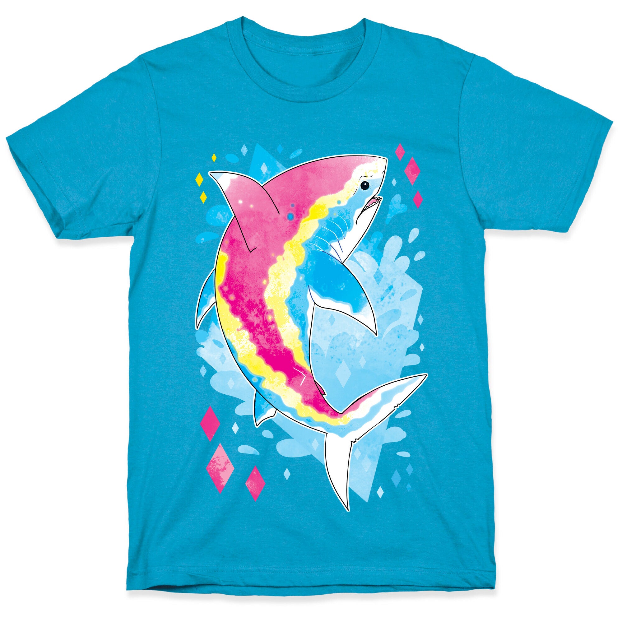Pride Sharks: Pan Unisex Triblend Tee