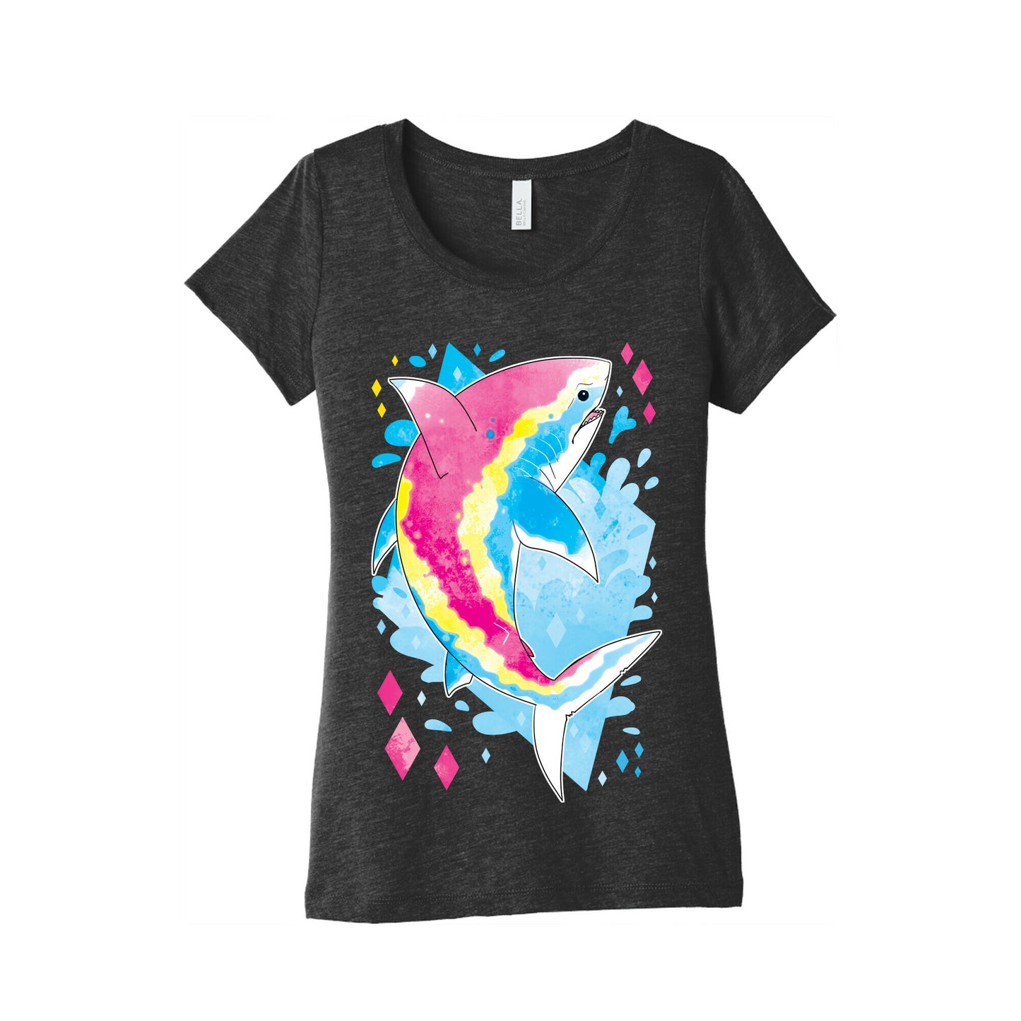 Pride Sharks: Pan Womens Triblend Tee