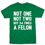 Not One Not Two But 34 Times A Felon  T-Shirt