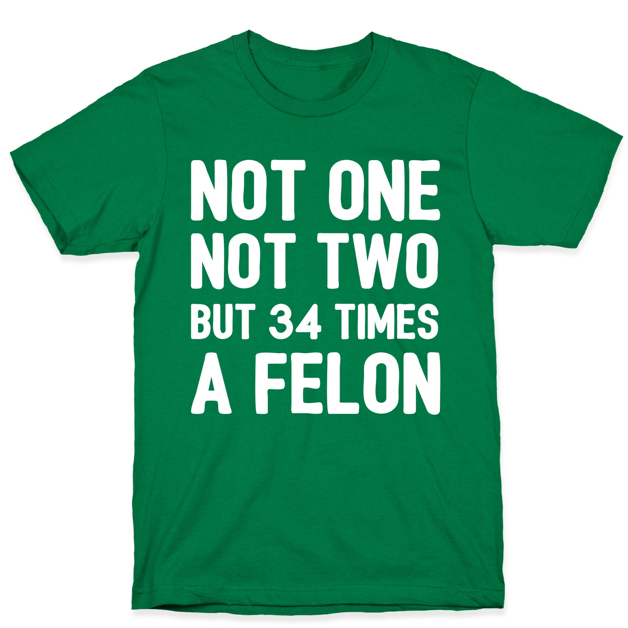 Not One Not Two But 34 Times A Felon  T-Shirt