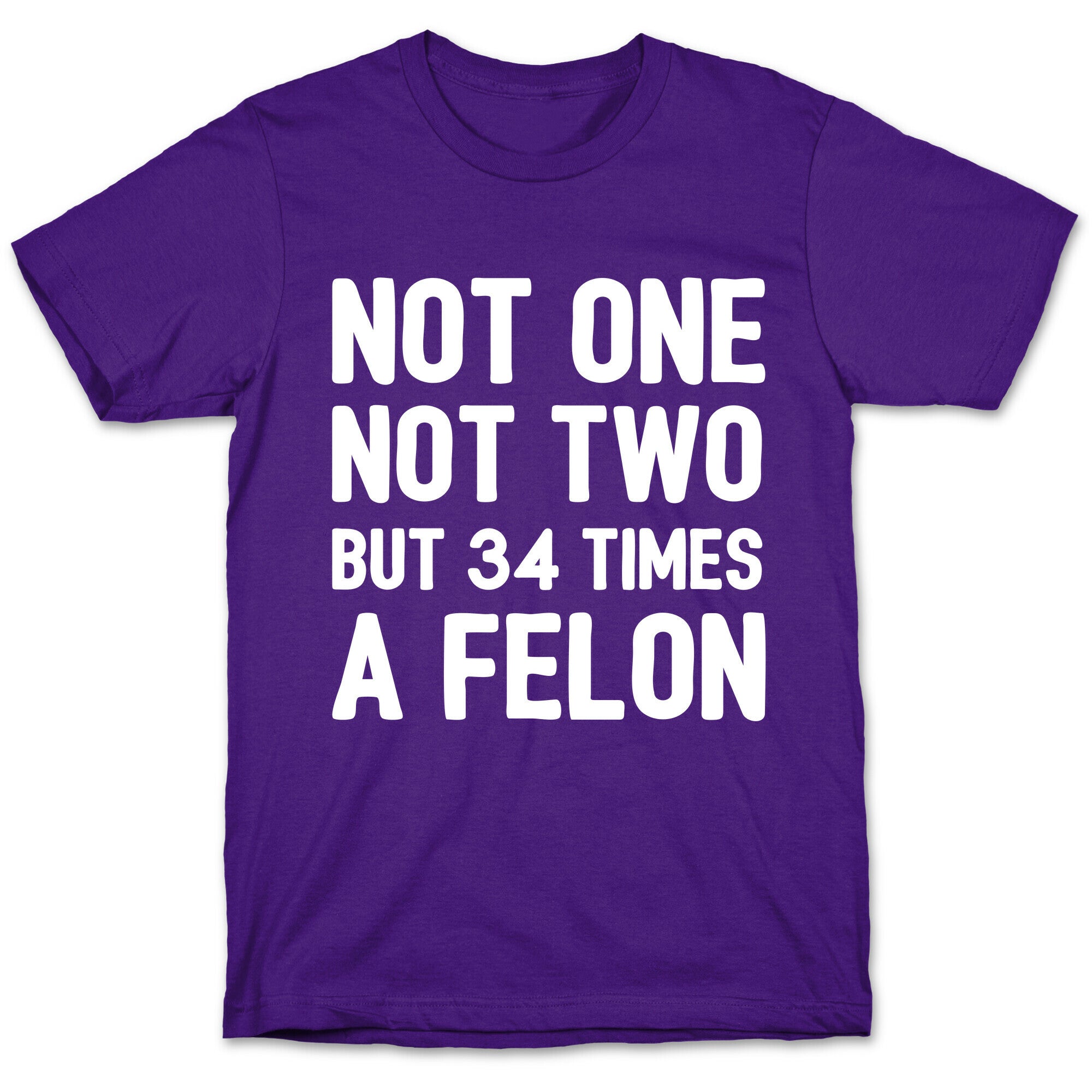 Not One Not Two But 34 Times A Felon  T-Shirt