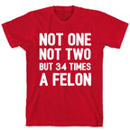 Not One Not Two But 34 Times A Felon  T-Shirt