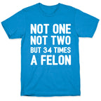 Not One Not Two But 34 Times A Felon  T-Shirt