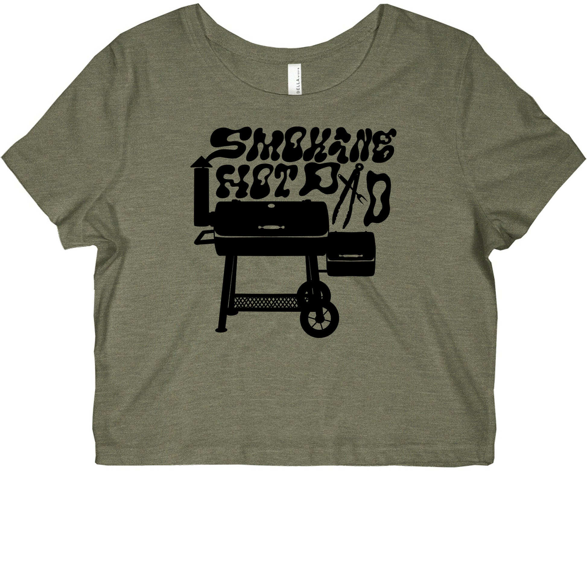 Smoking Hot Dad Meat Smoker Graphic Baby Tee