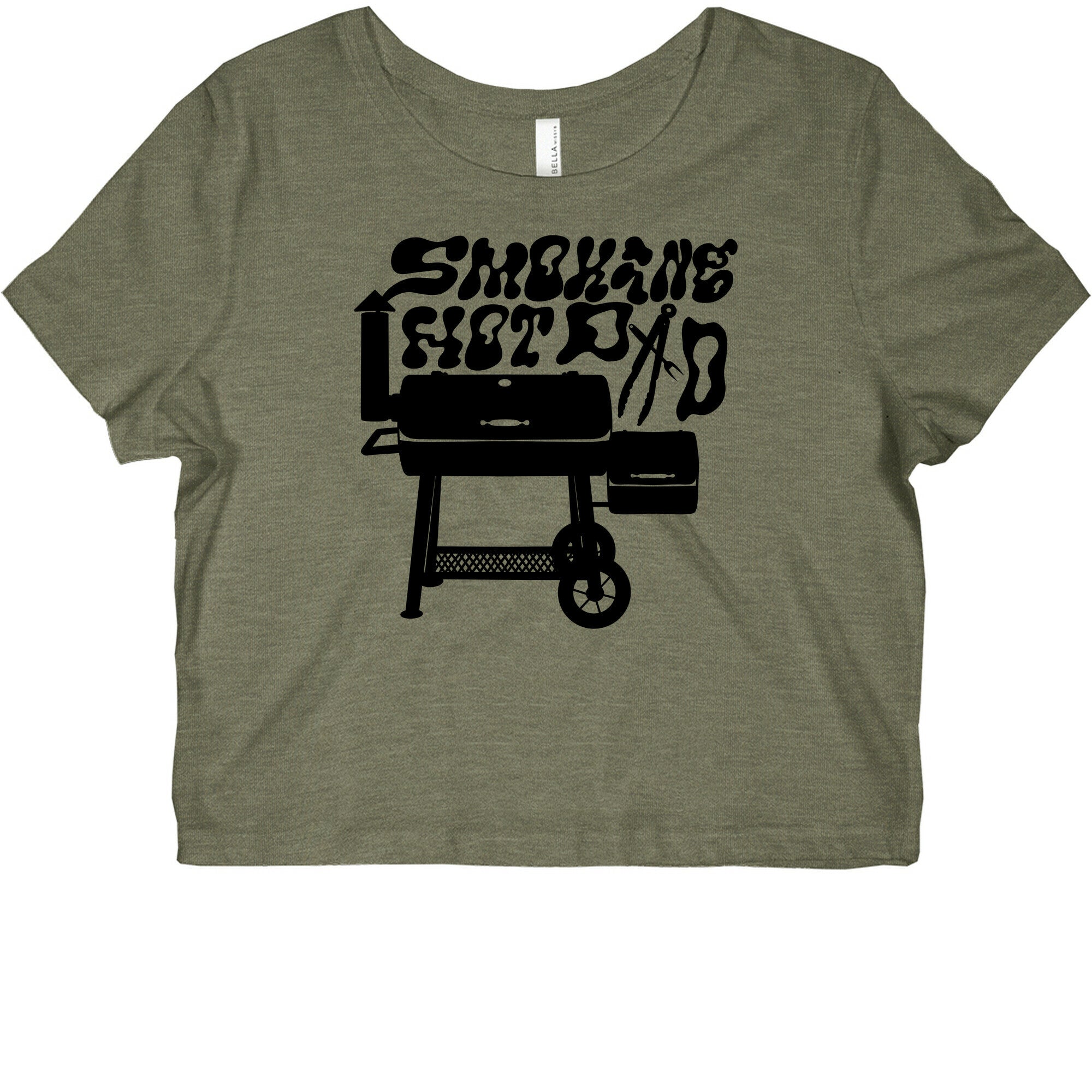 Smoking Hot Dad Meat Smoker Graphic Baby Tee