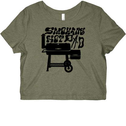 Smoking Hot Dad Meat Smoker Graphic Baby Tee