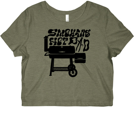 Smoking Hot Dad Meat Smoker Graphic Baby Tee