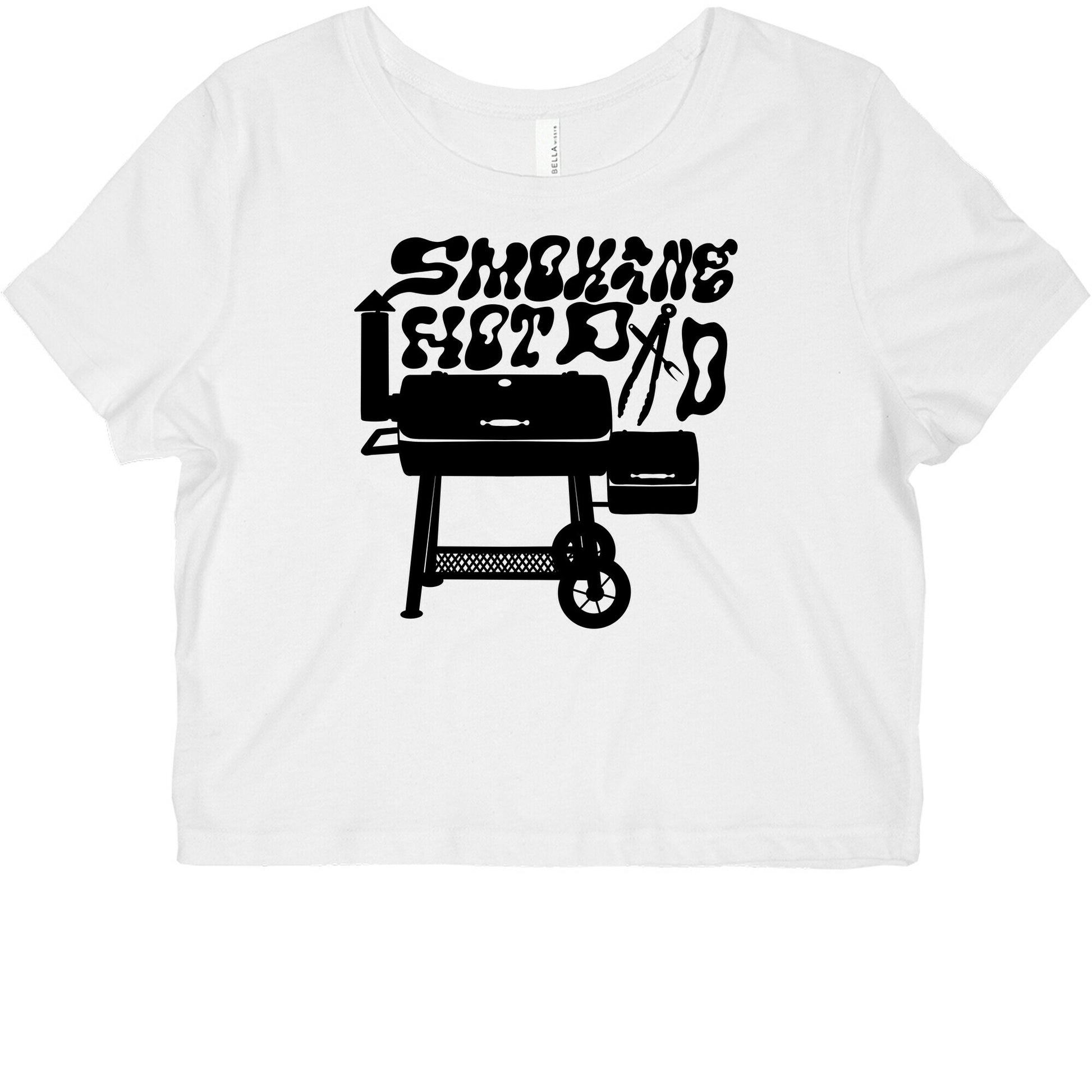Smoking Hot Dad Meat Smoker Graphic Baby Tee