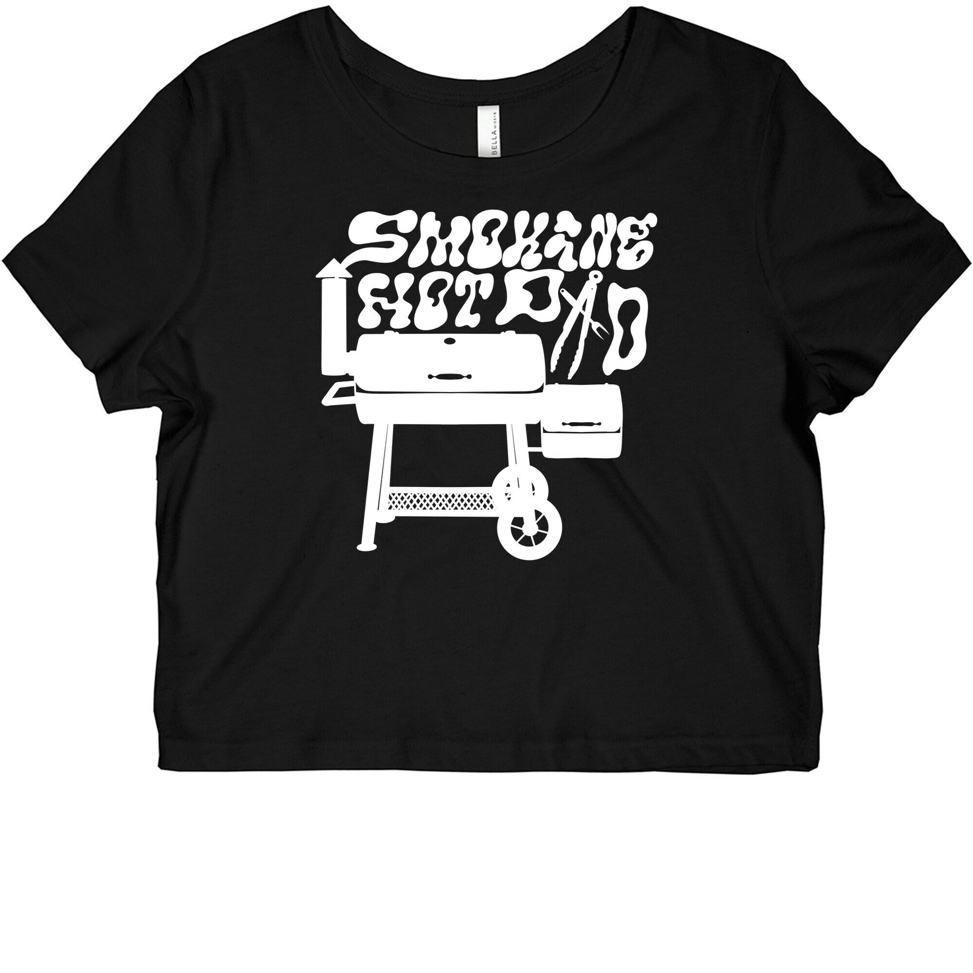 Smoking Hot Dad Meat Smoker Graphic Baby Tee