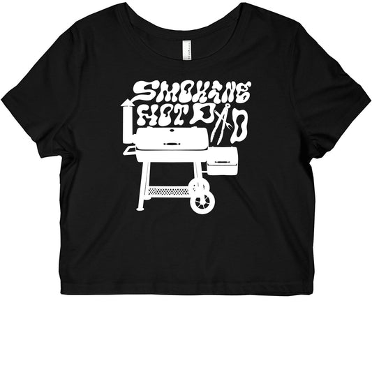 Smoking Hot Dad Meat Smoker Graphic Baby Tee