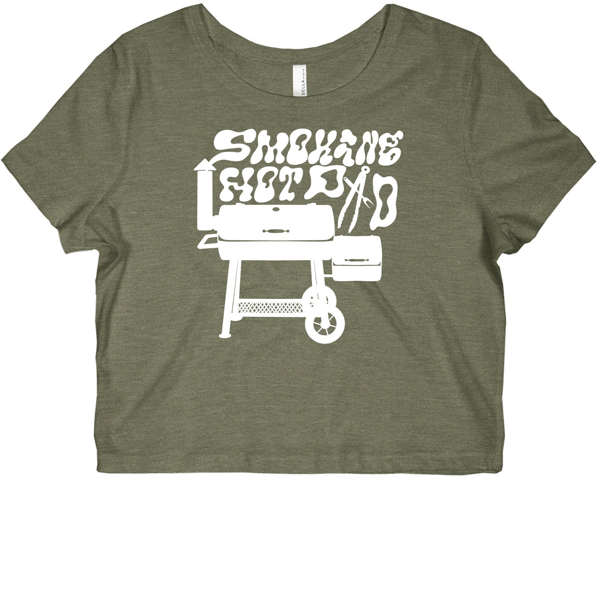 Smoking Hot Dad Meat Smoker Graphic Baby Tee