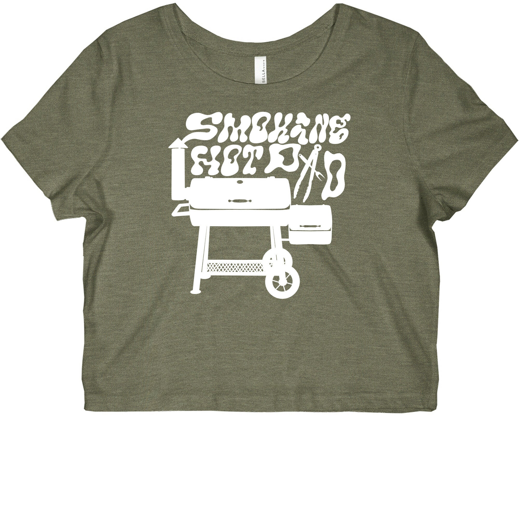 Smoking Hot Dad Meat Smoker Graphic Baby Tee