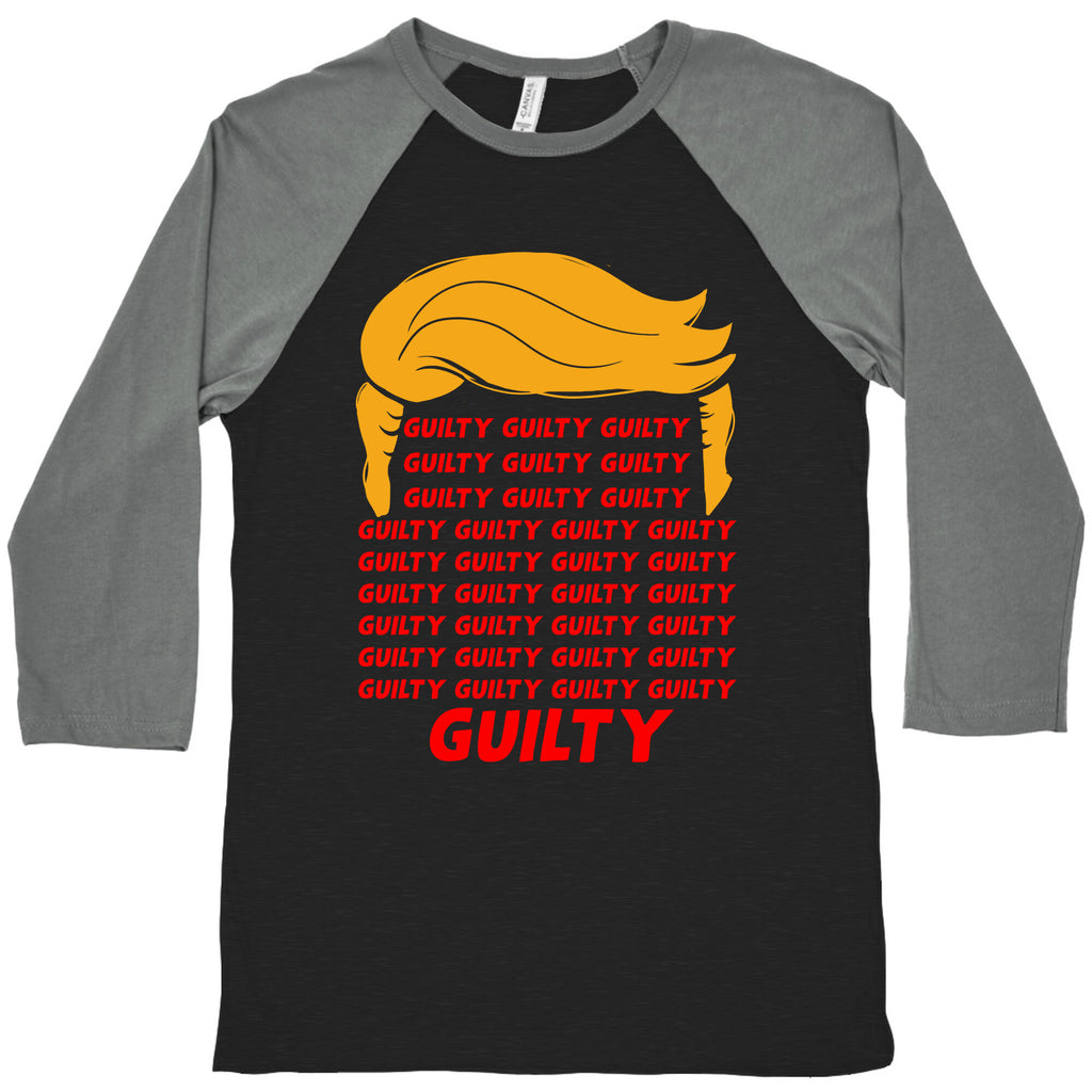 34 Times Guilty Trump Baseball Tee