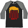 34 Times Guilty Trump Baseball Tee