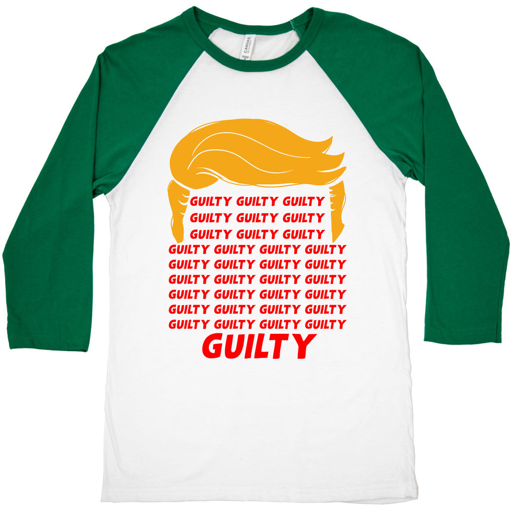 34 Times Guilty Trump Baseball Tee