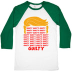 34 Times Guilty Trump Baseball Tee