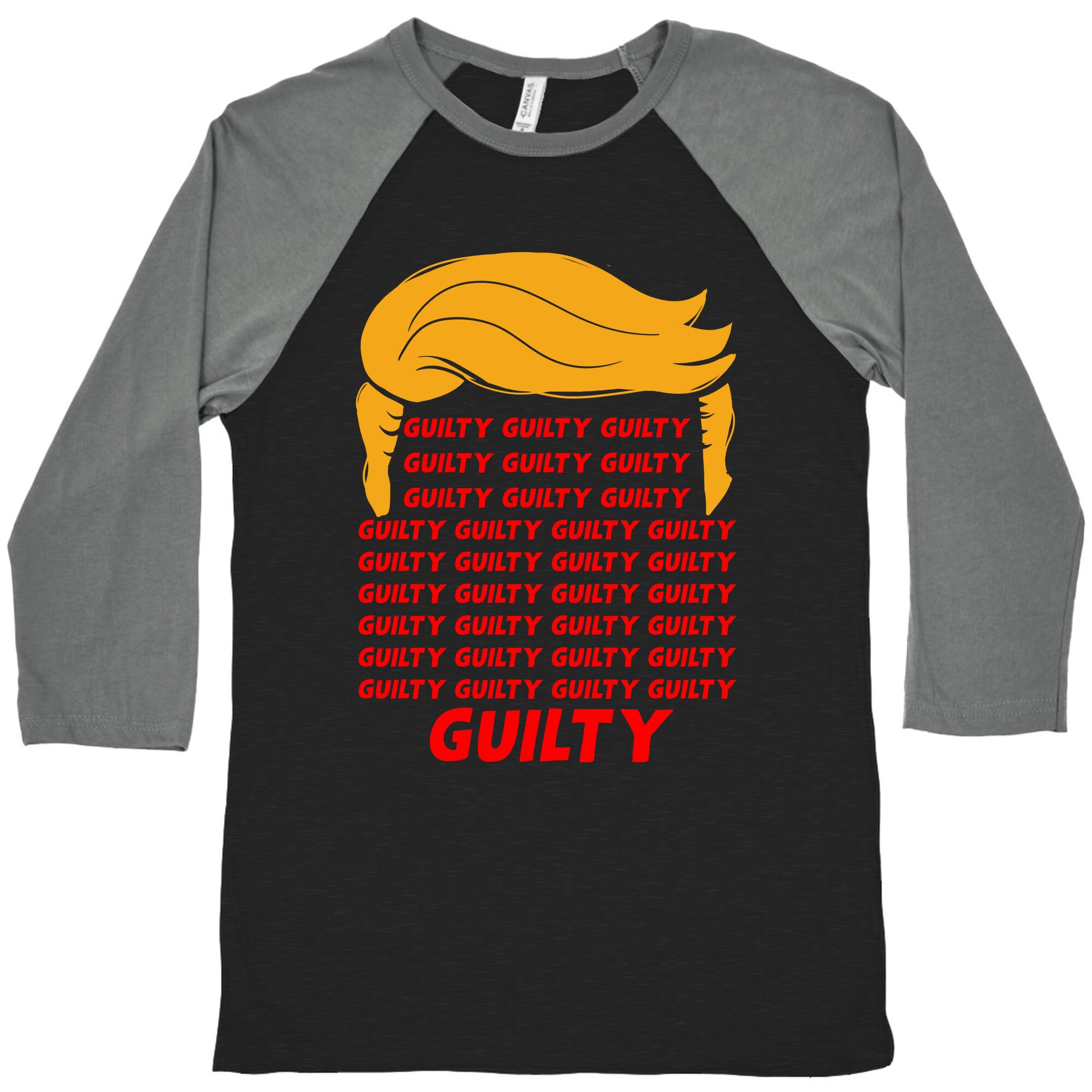 34 Times Guilty Trump Baseball Tee