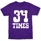 34 Times Trump Convicted T-Shirt