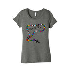 2 Gay 2 Pray Womens Triblend Tee