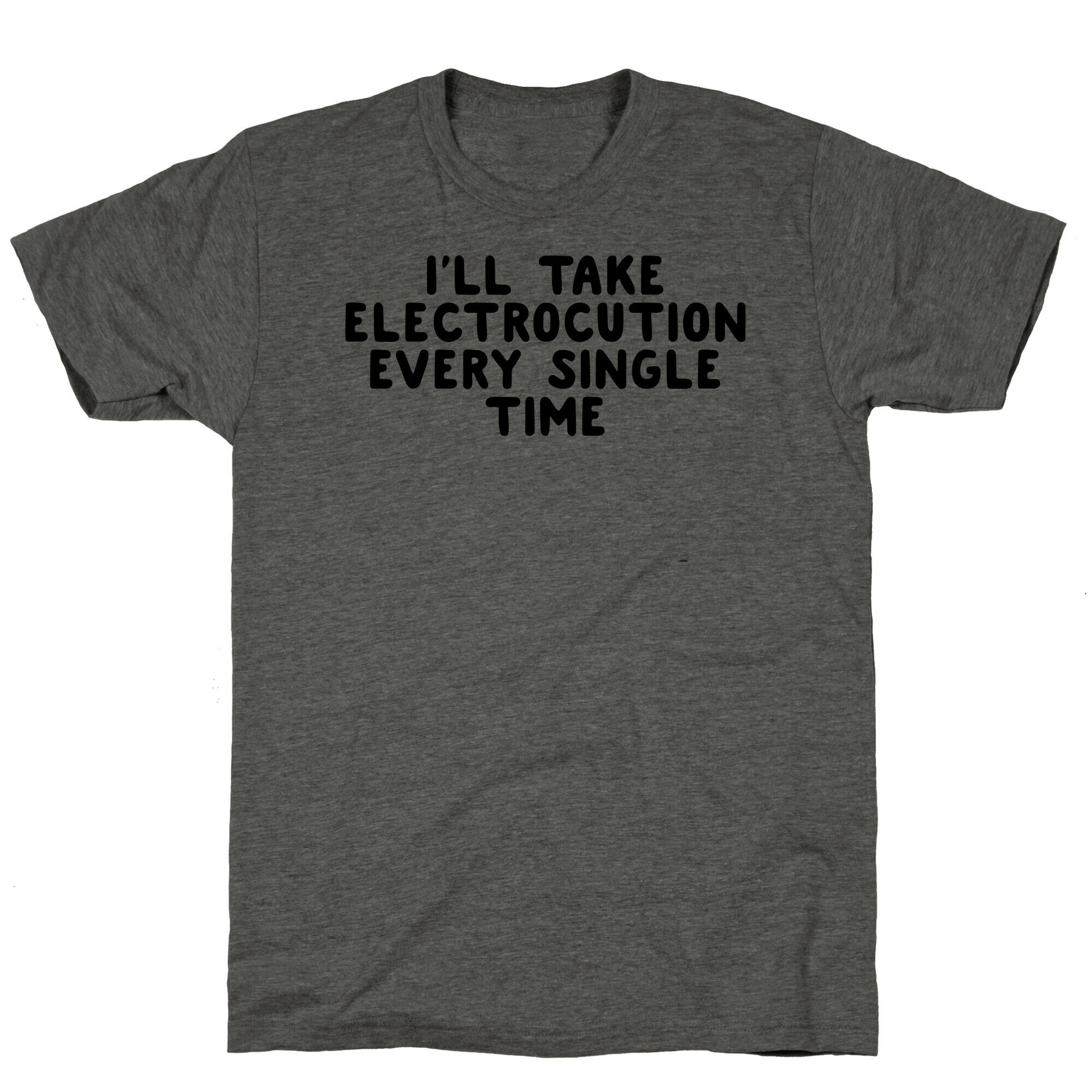 Trump Sharks or Electrocution Speech Quote Unisex Triblend Tee