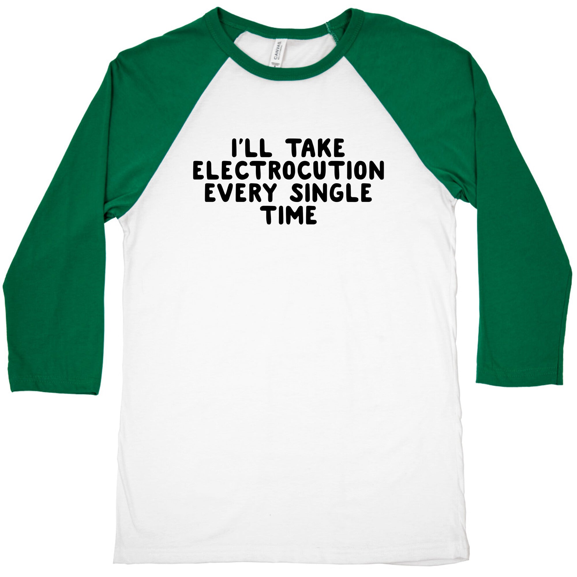 Trump Sharks or Electrocution Speech Quote Baseball Tee