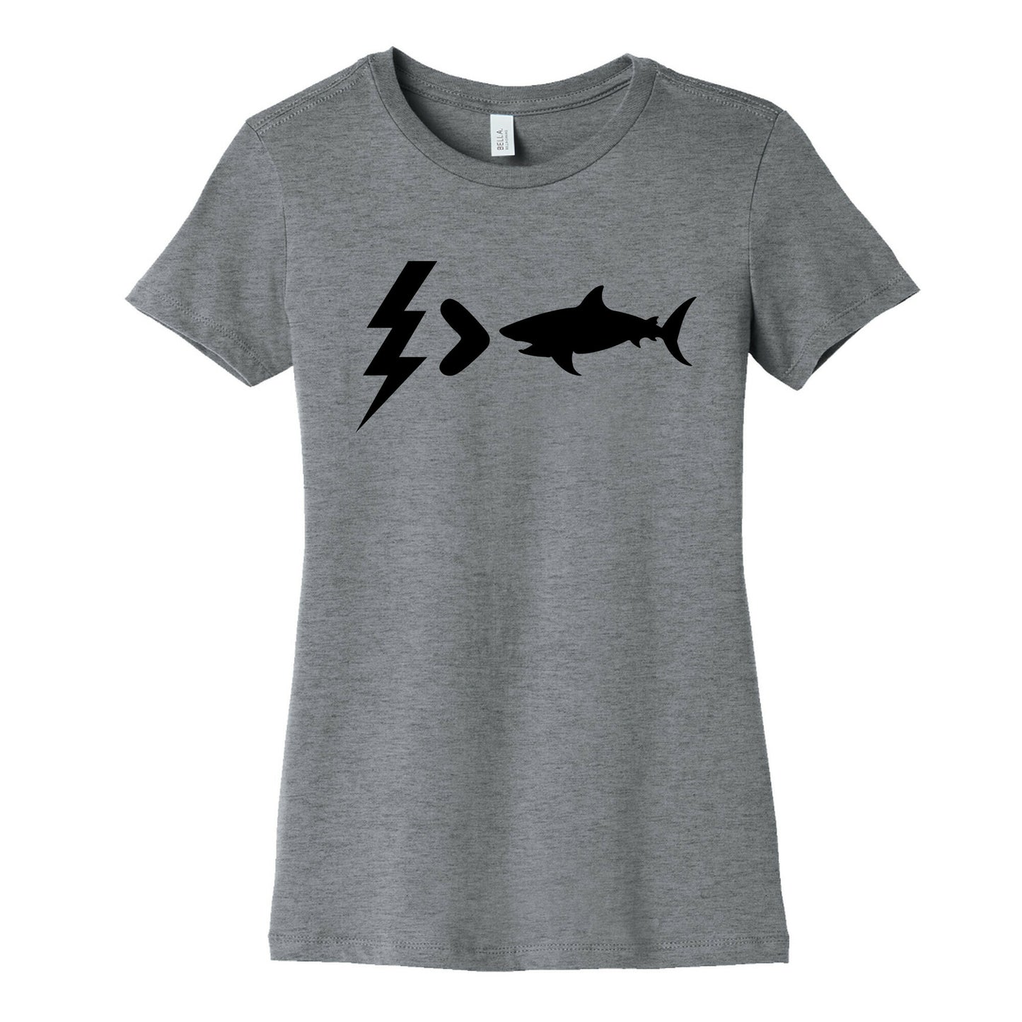 Electrocution Over Shark Trump Womens Cotton Tee