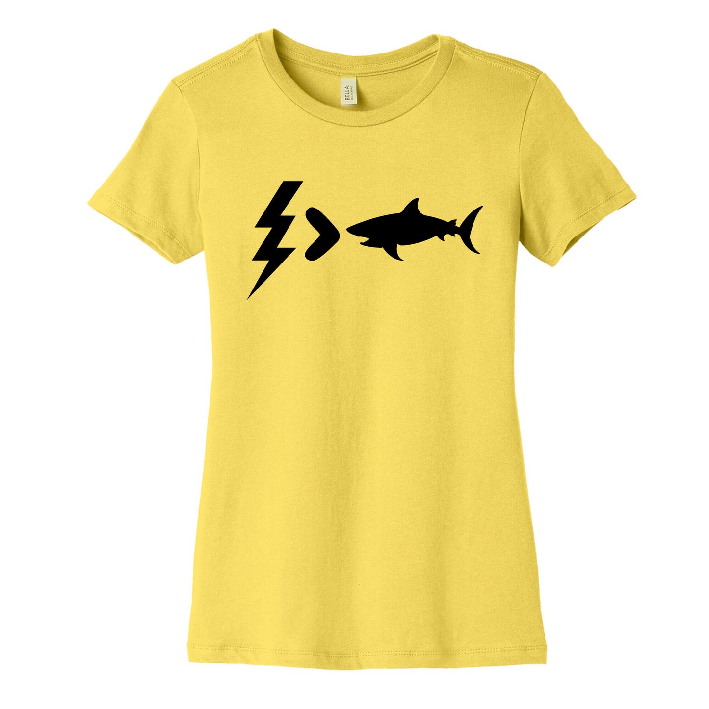 Electrocution Over Shark Trump Womens Cotton Tee