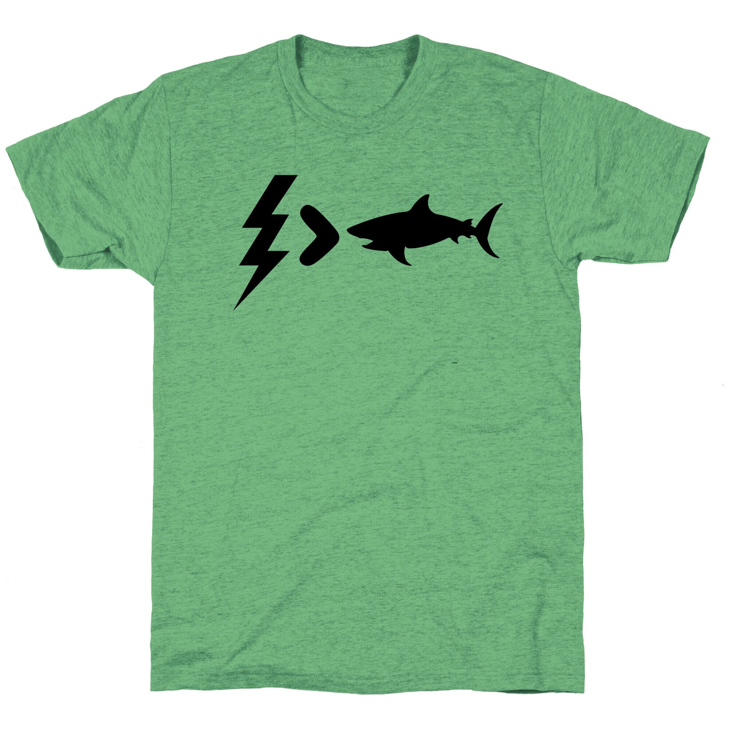 Electrocution Over Shark Trump Unisex Triblend Tee