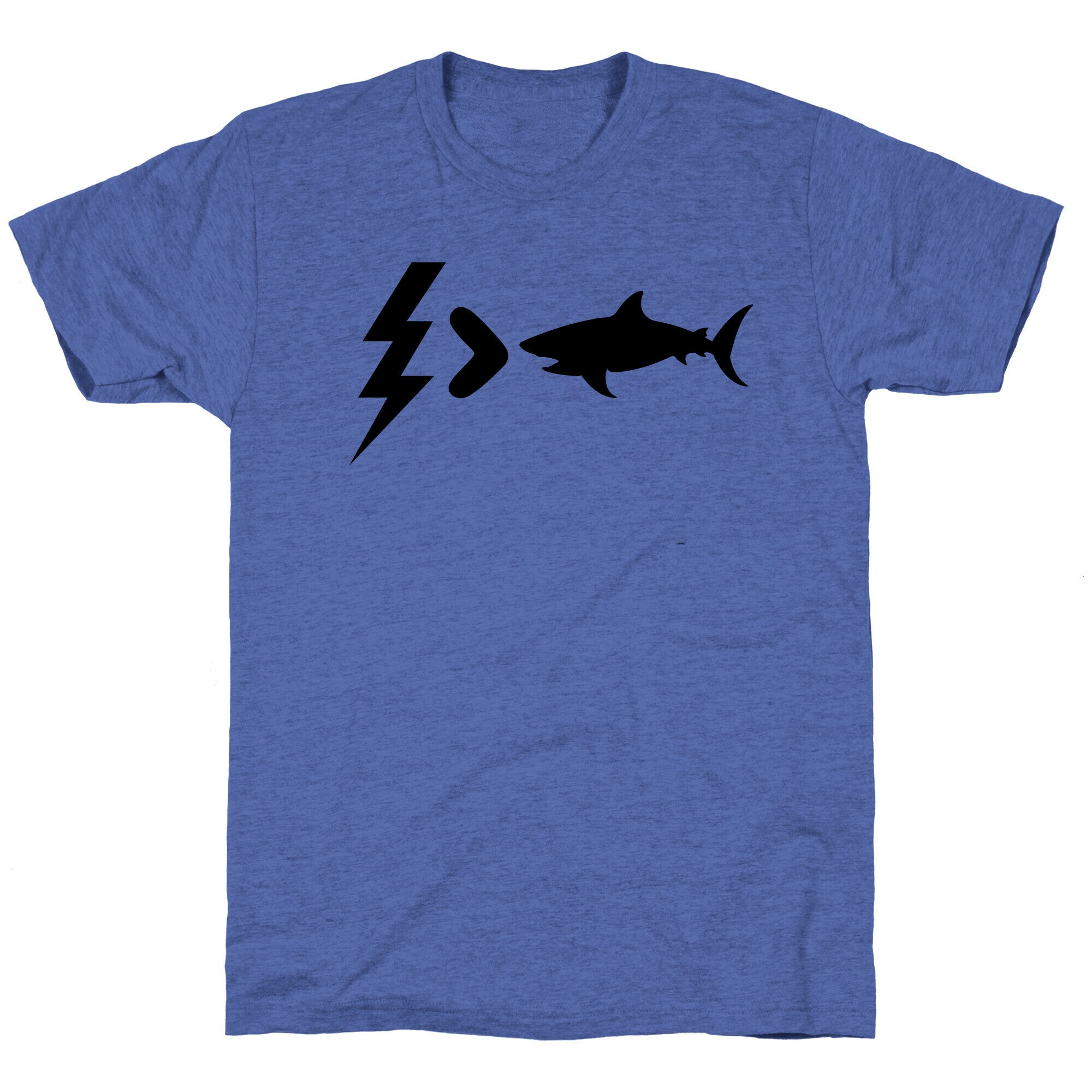 Electrocution Over Shark Trump Unisex Triblend Tee