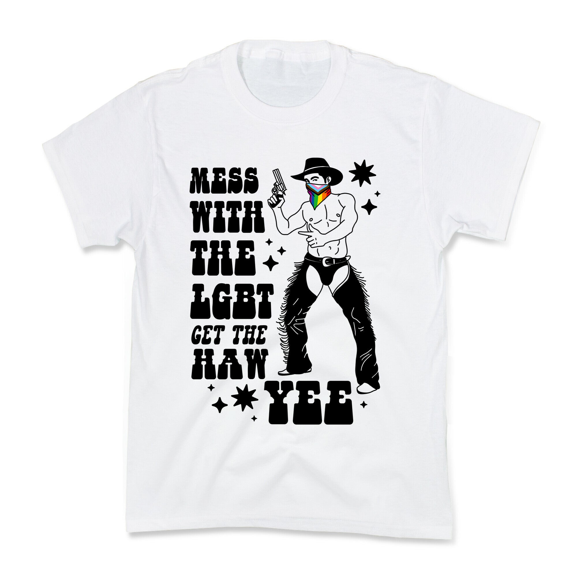 Mess With The LGBT Get The HAW YEE Kids Tee