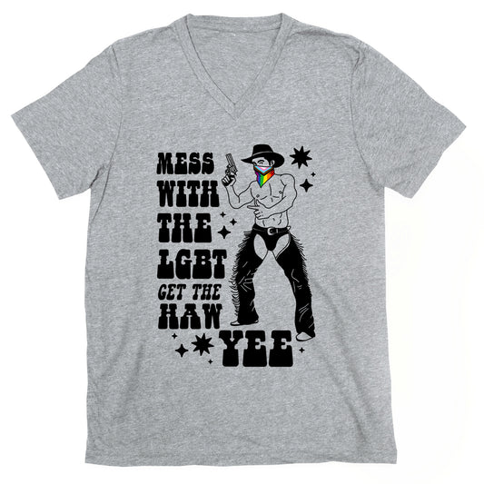 Mess With The LGBT Get The HAW YEE V-Neck