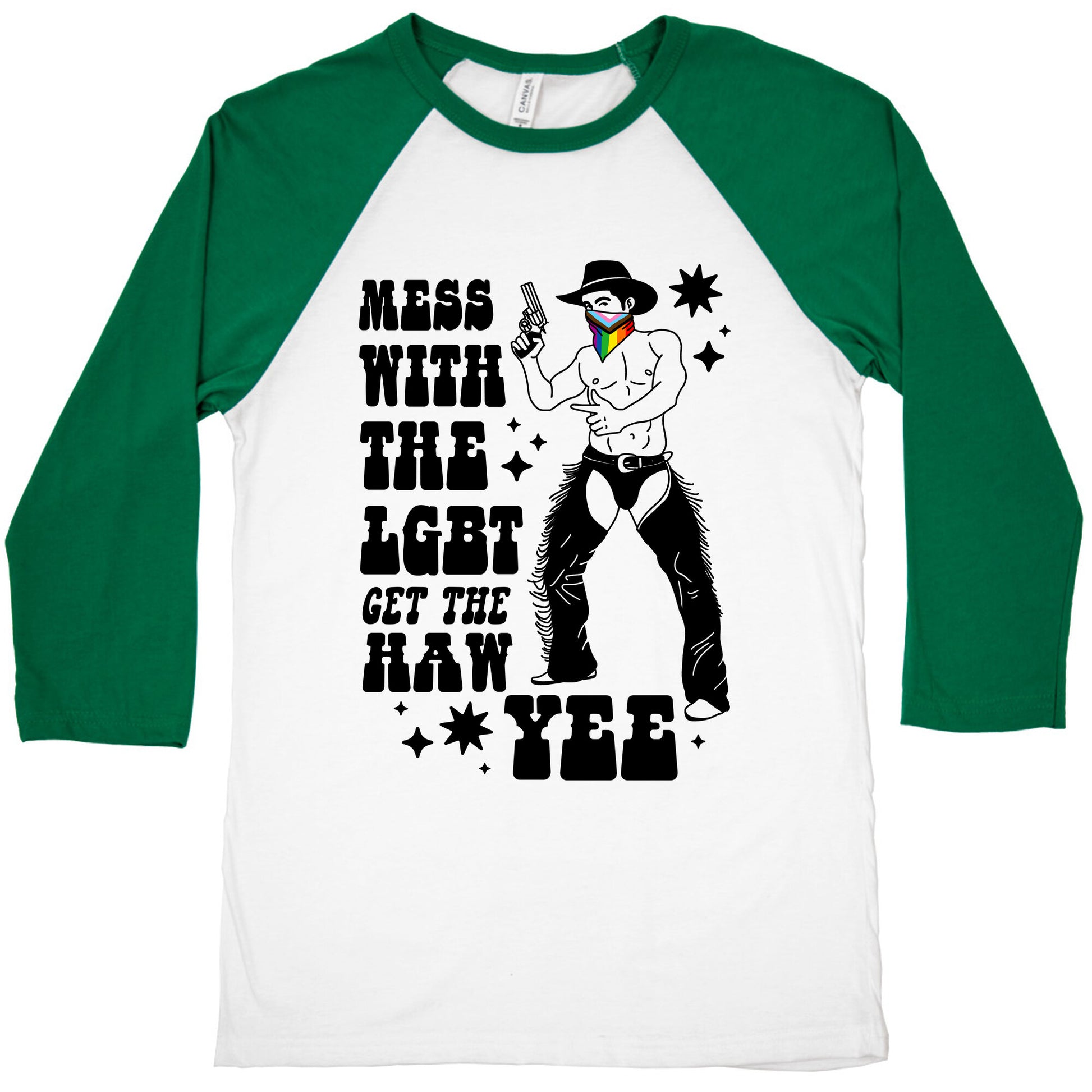 Mess With The LGBT Get The HAW YEE Baseball Tee
