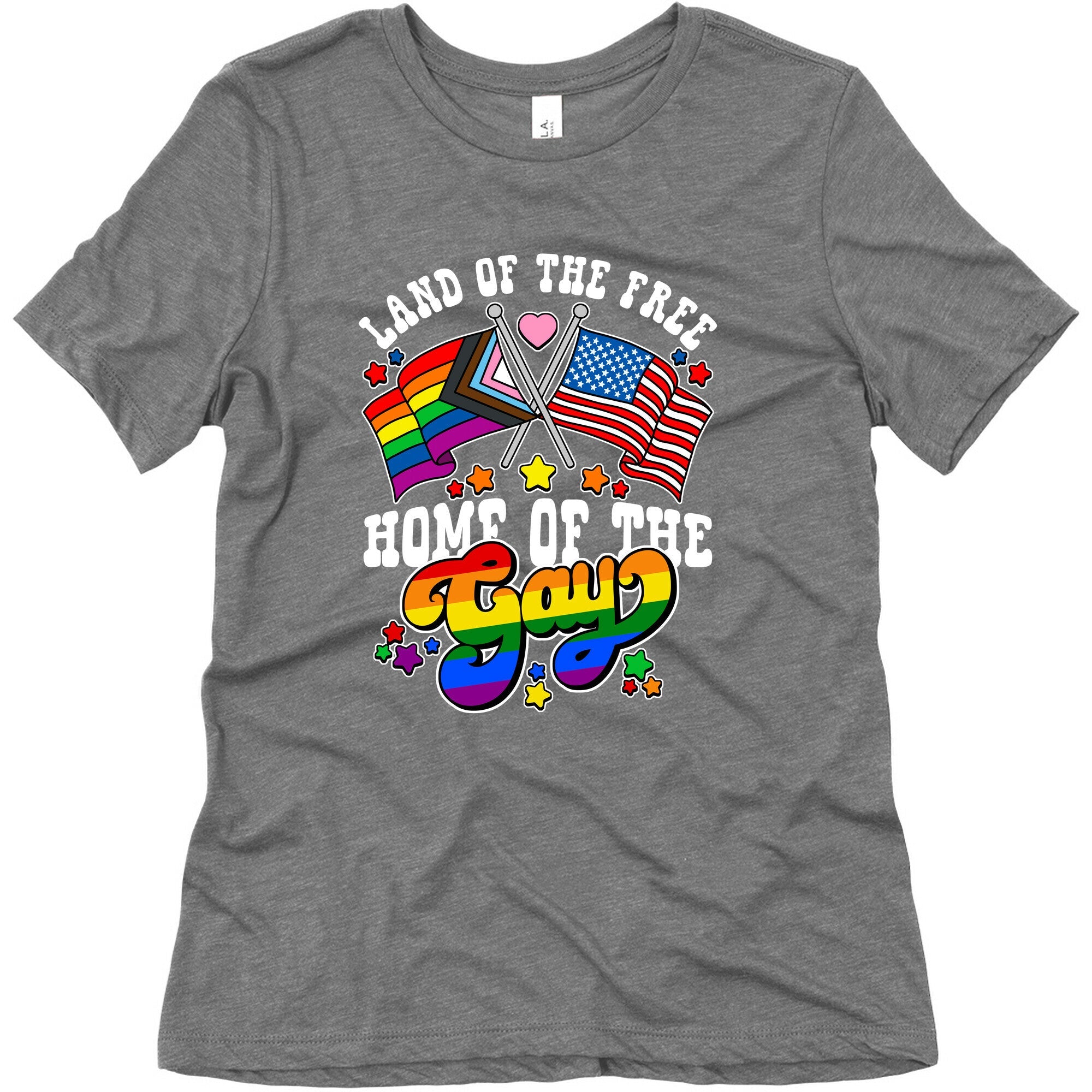 Land of the Free Home of the Gay Womens Triblend Tee