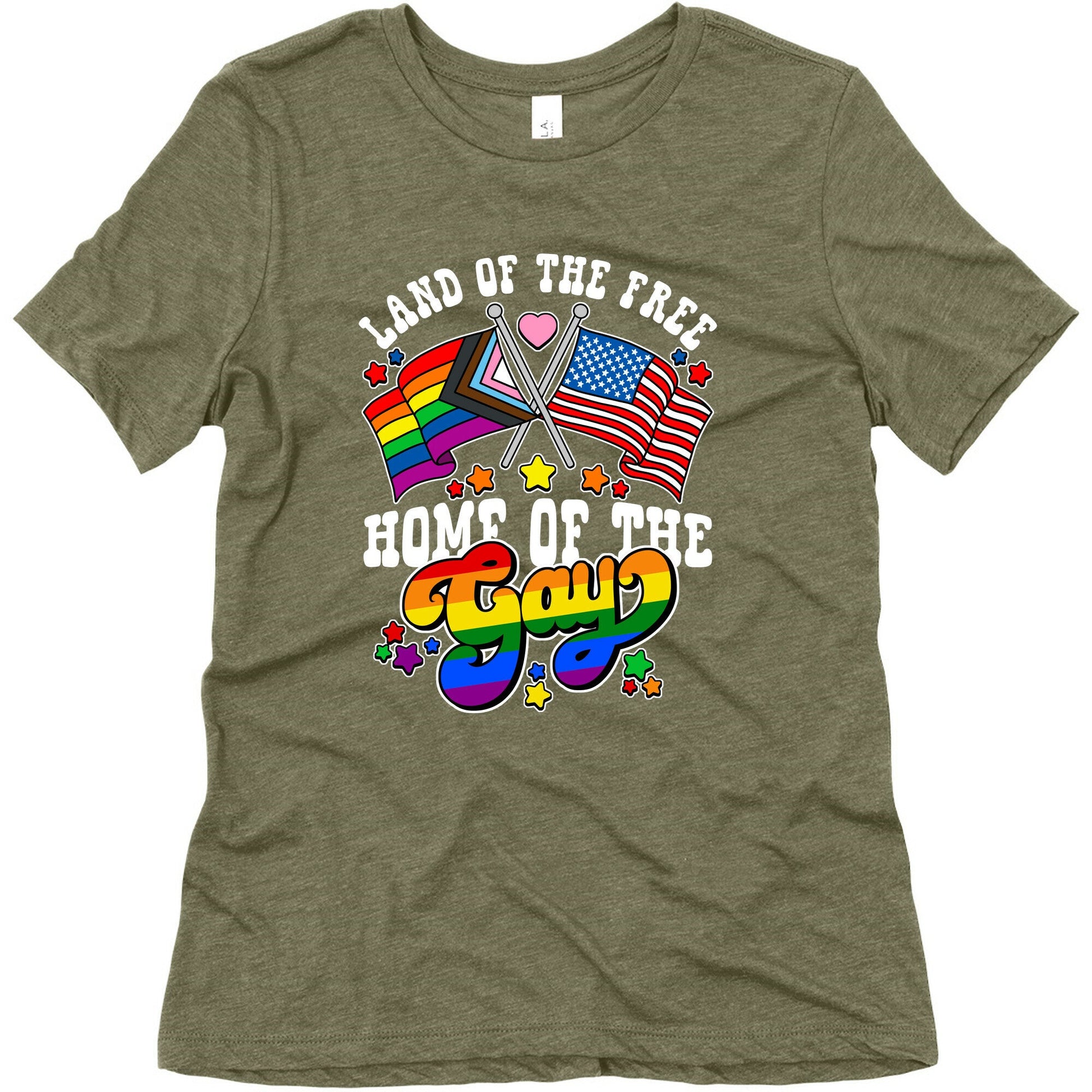 Land of the Free Home of the Gay Womens Triblend Tee