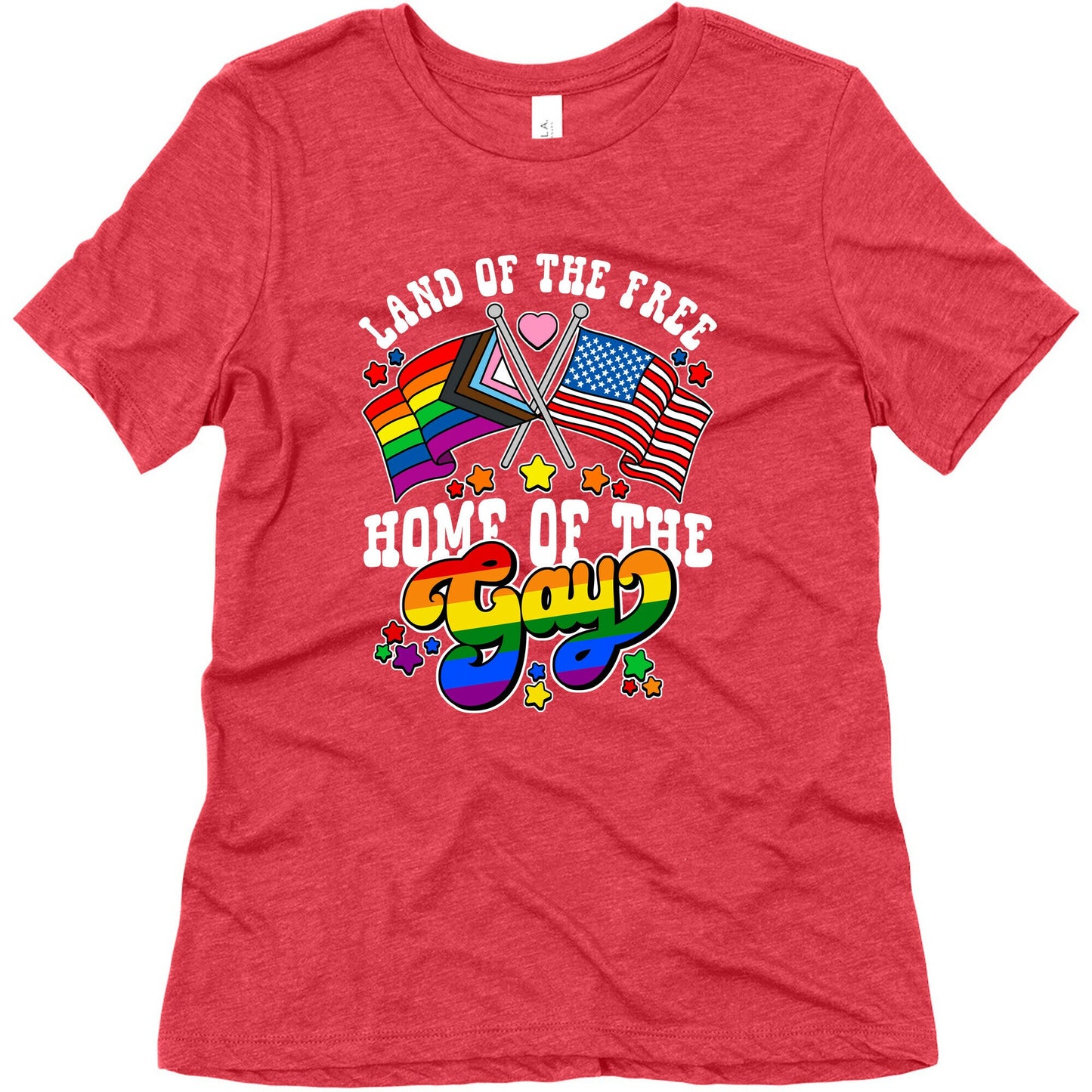 Land of the Free Home of the Gay Womens Triblend Tee