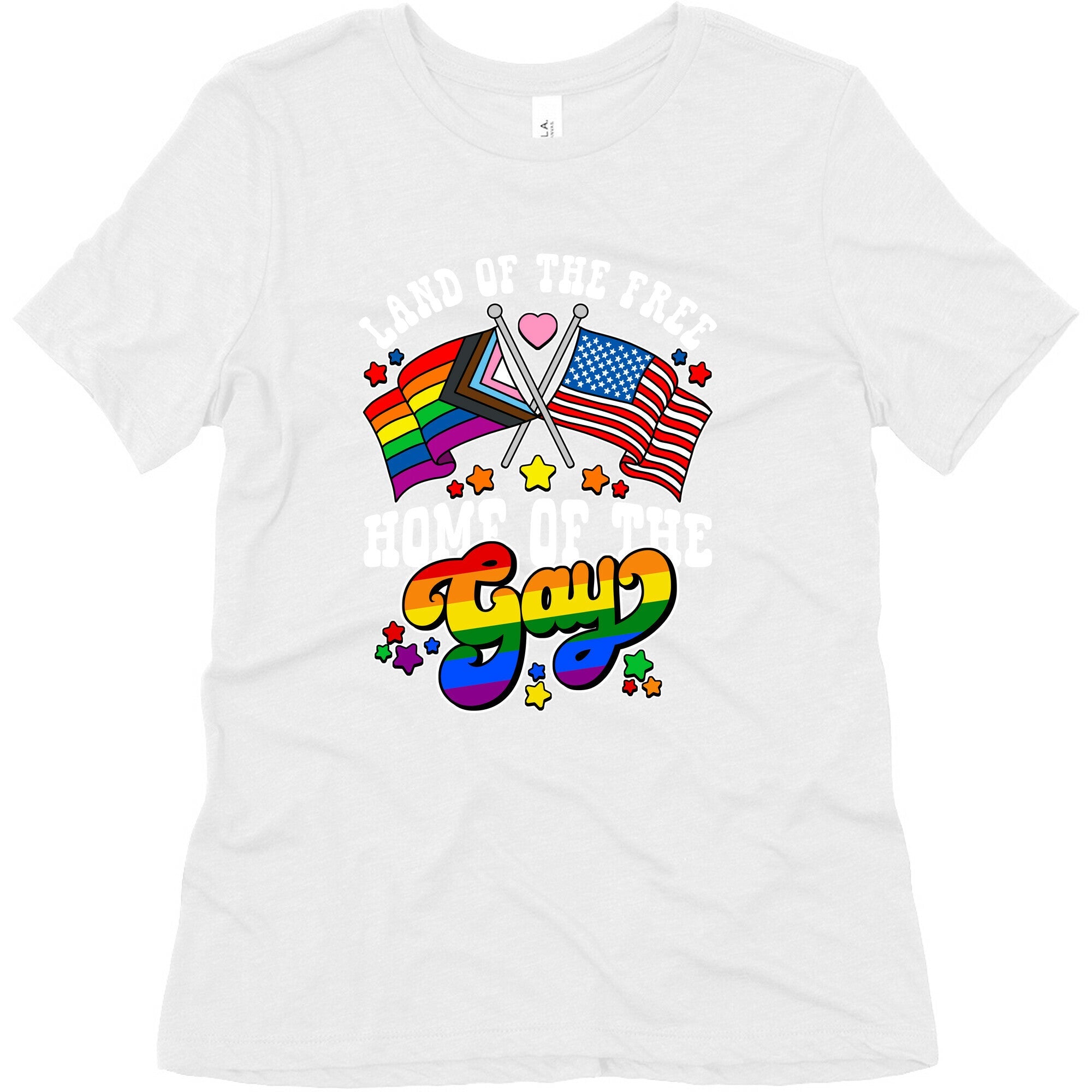 Land of the Free Home of the Gay Womens Triblend Tee