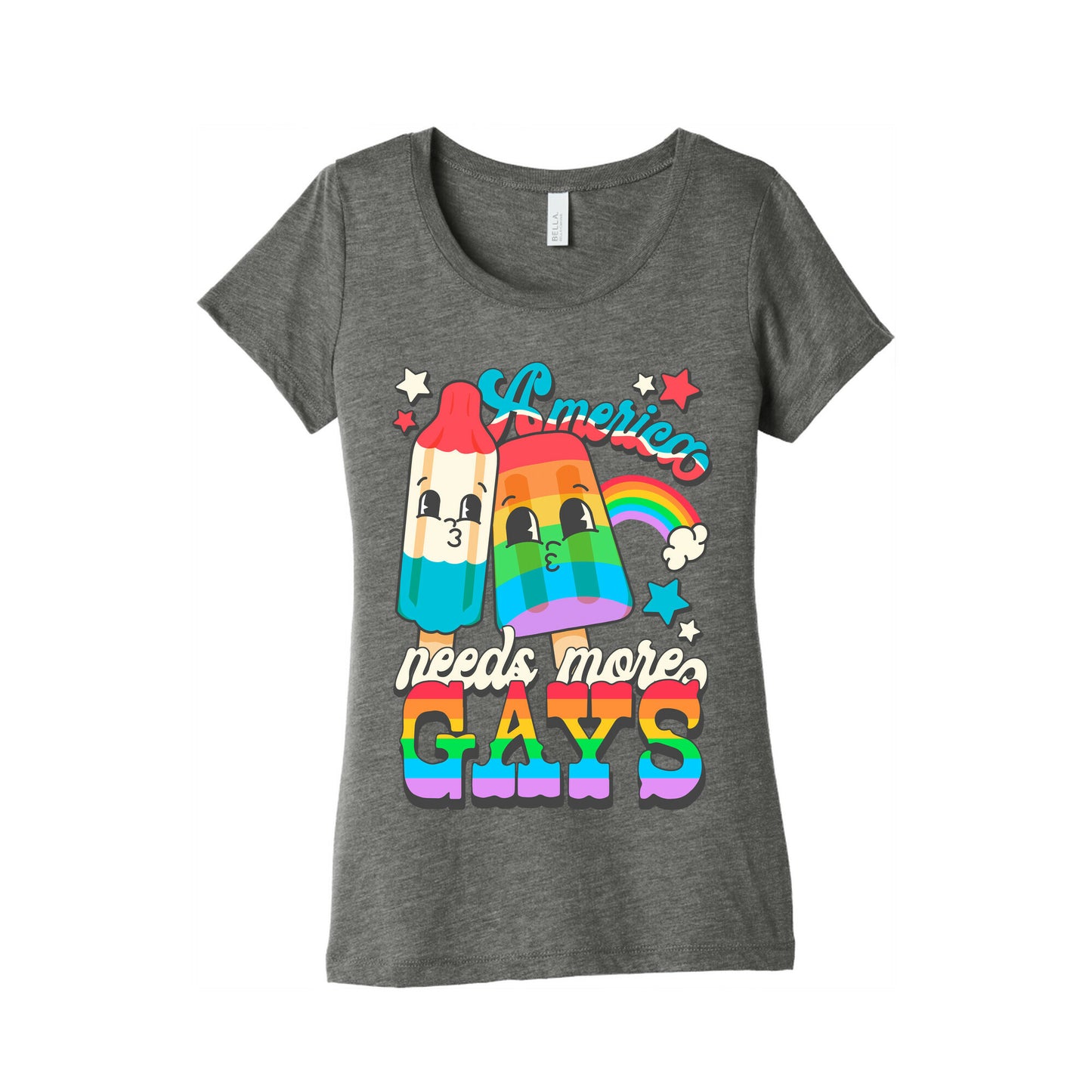 America Needs More Gays Womens Triblend Tee