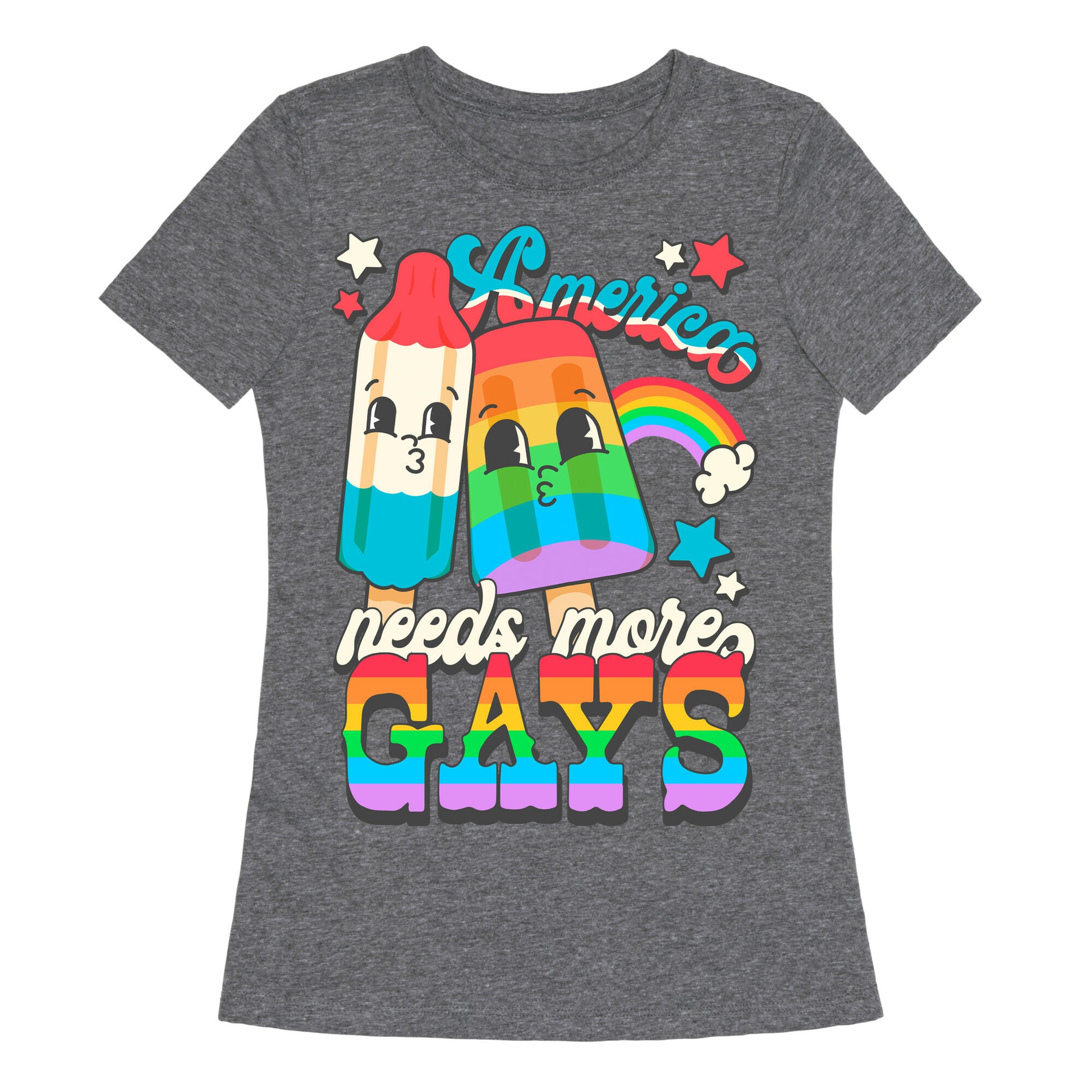 America Needs More Gays Womens Triblend Tee