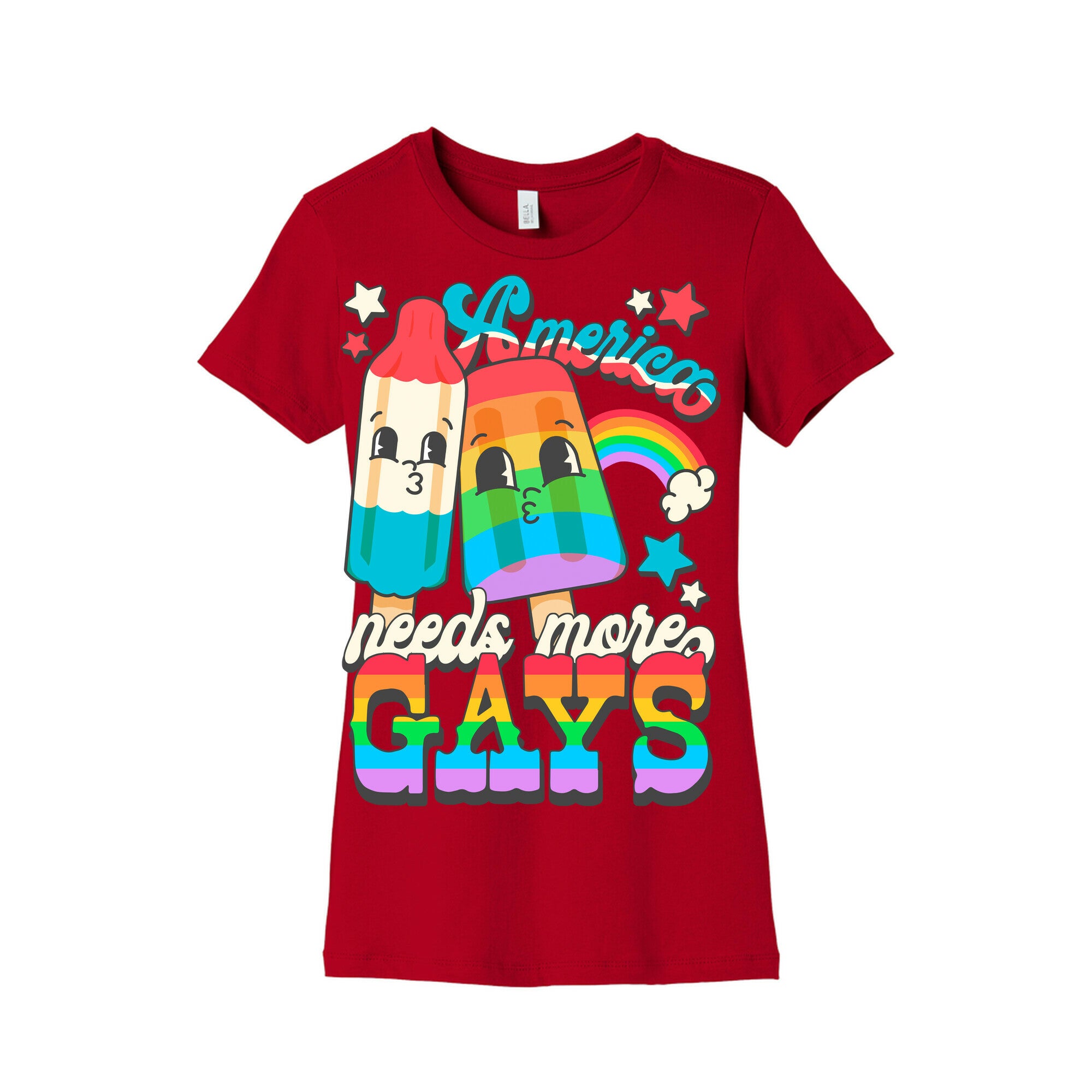 America Needs More Gays Womens Cotton Tee