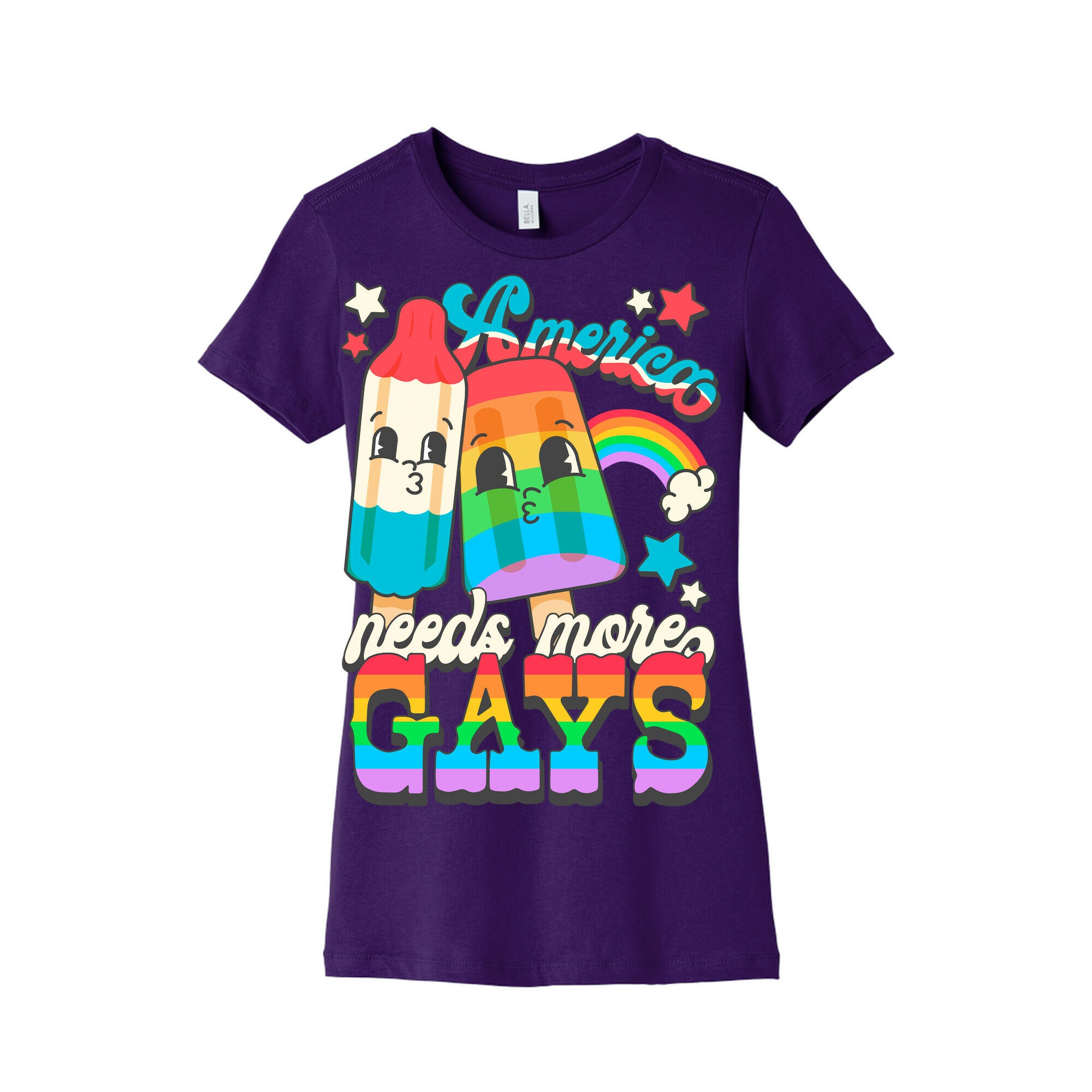 America Needs More Gays Womens Cotton Tee