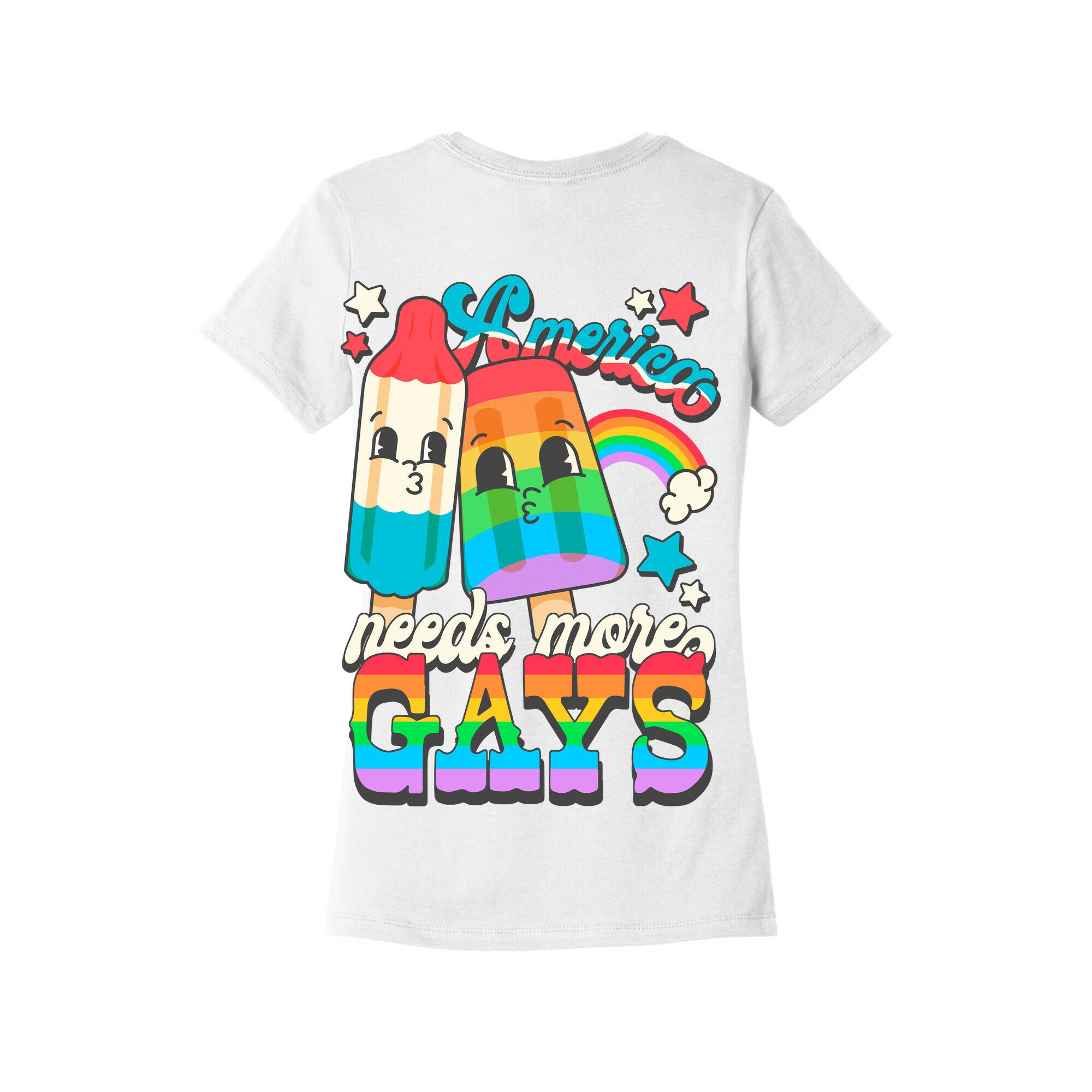 America Needs More Gays Womens Cotton Tee