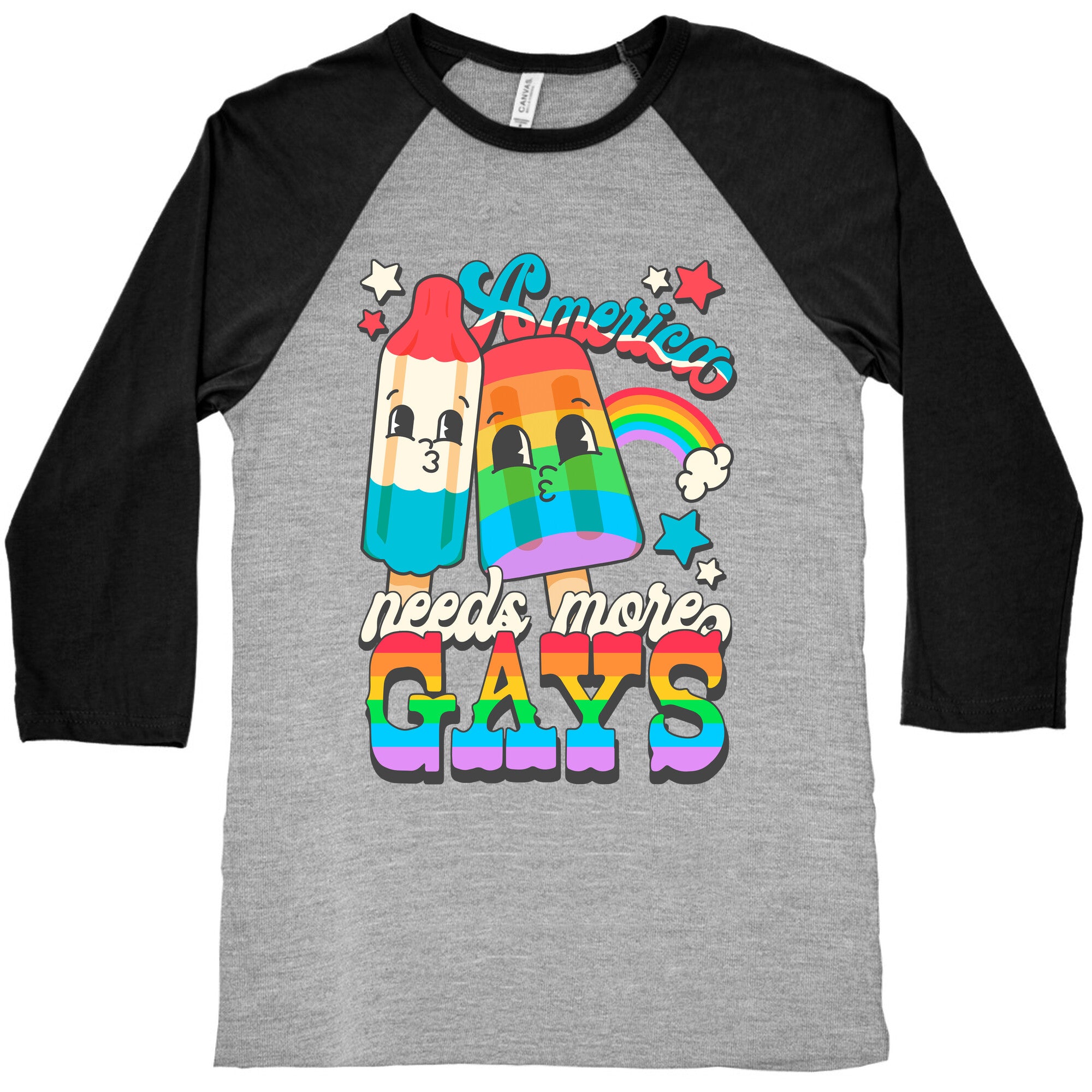 America Needs More Gays Baseball Tee