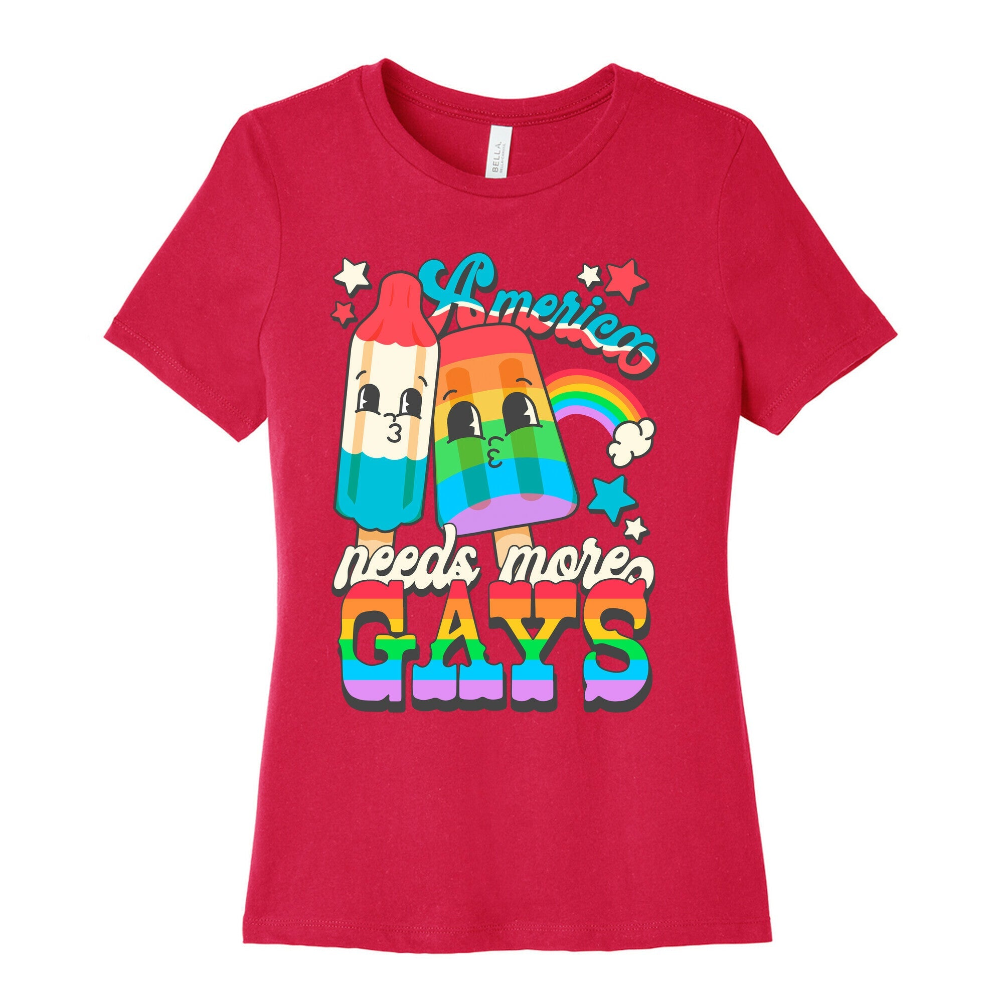 America Needs More Gays Womens Cotton Tee