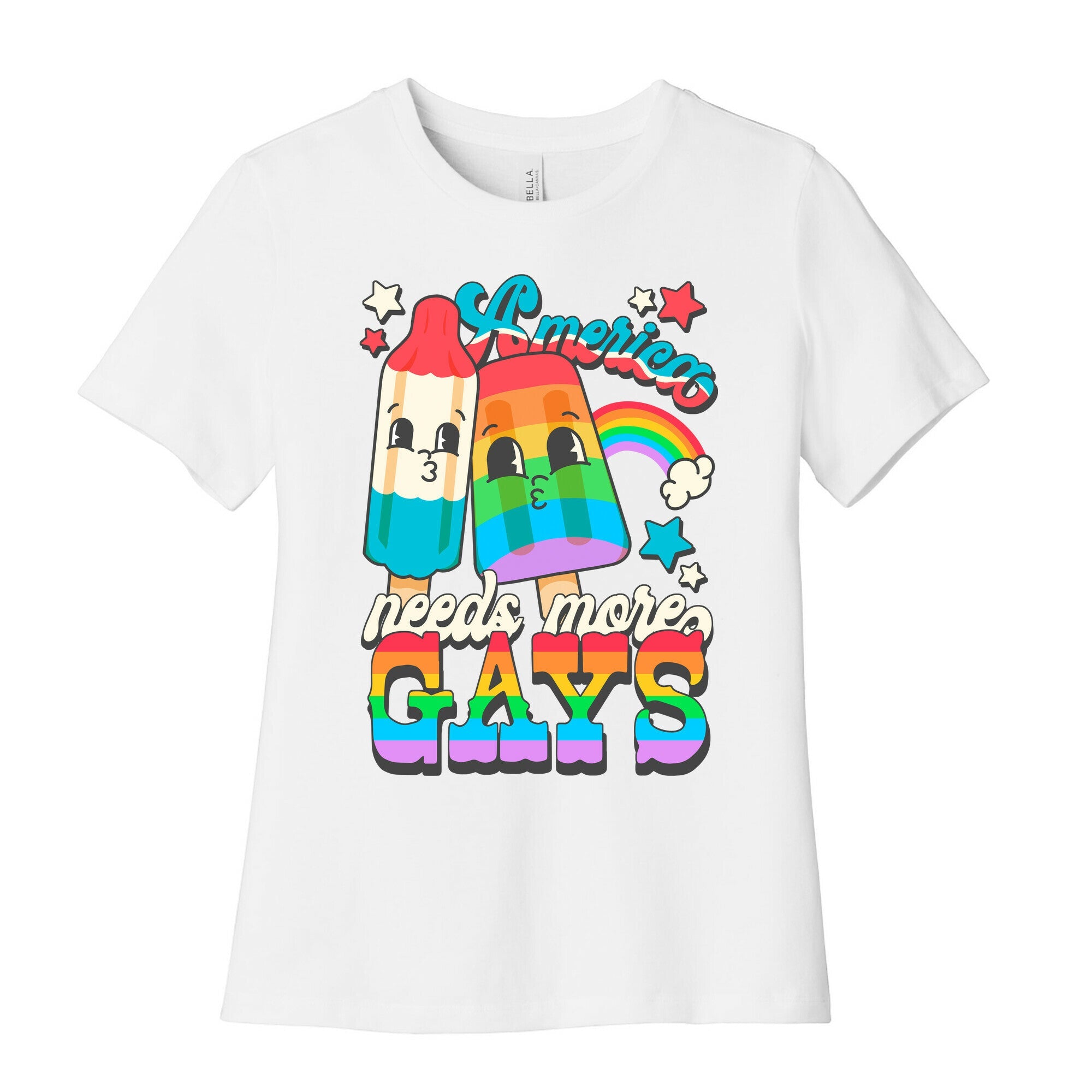 America Needs More Gays Womens Cotton Tee