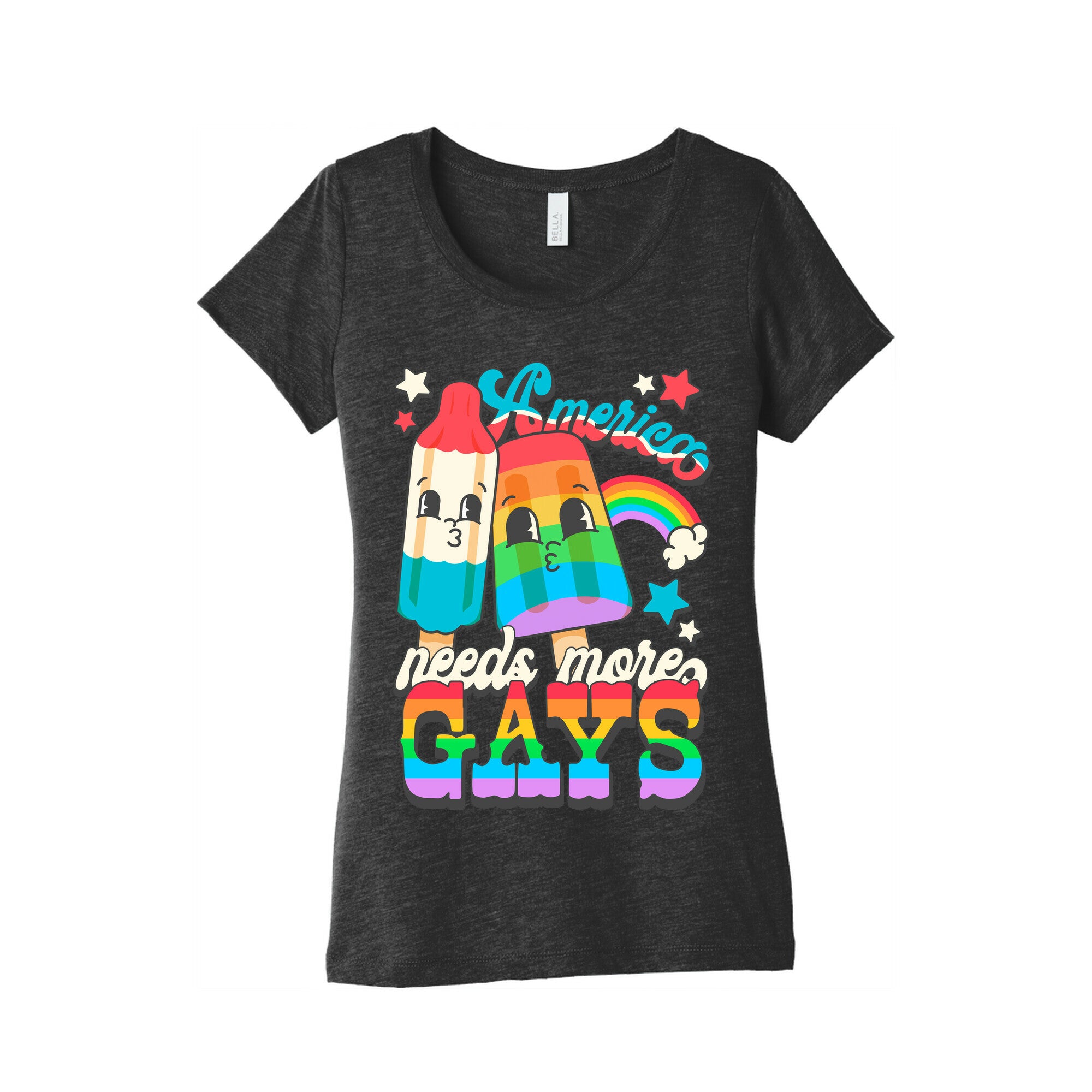 America Needs More Gays Womens Triblend Tee