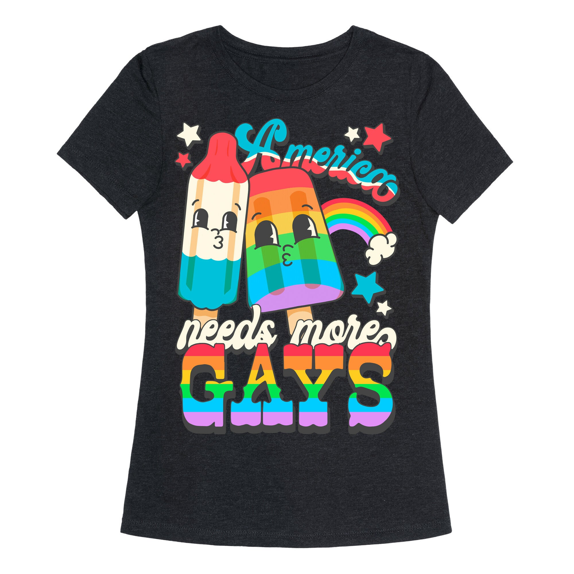 America Needs More Gays Womens Triblend Tee