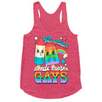 America Needs More Gays Racerback Tank