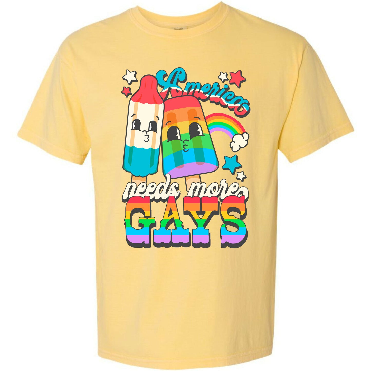 America Needs More Gays Comfort Colors Heavyweight Tee