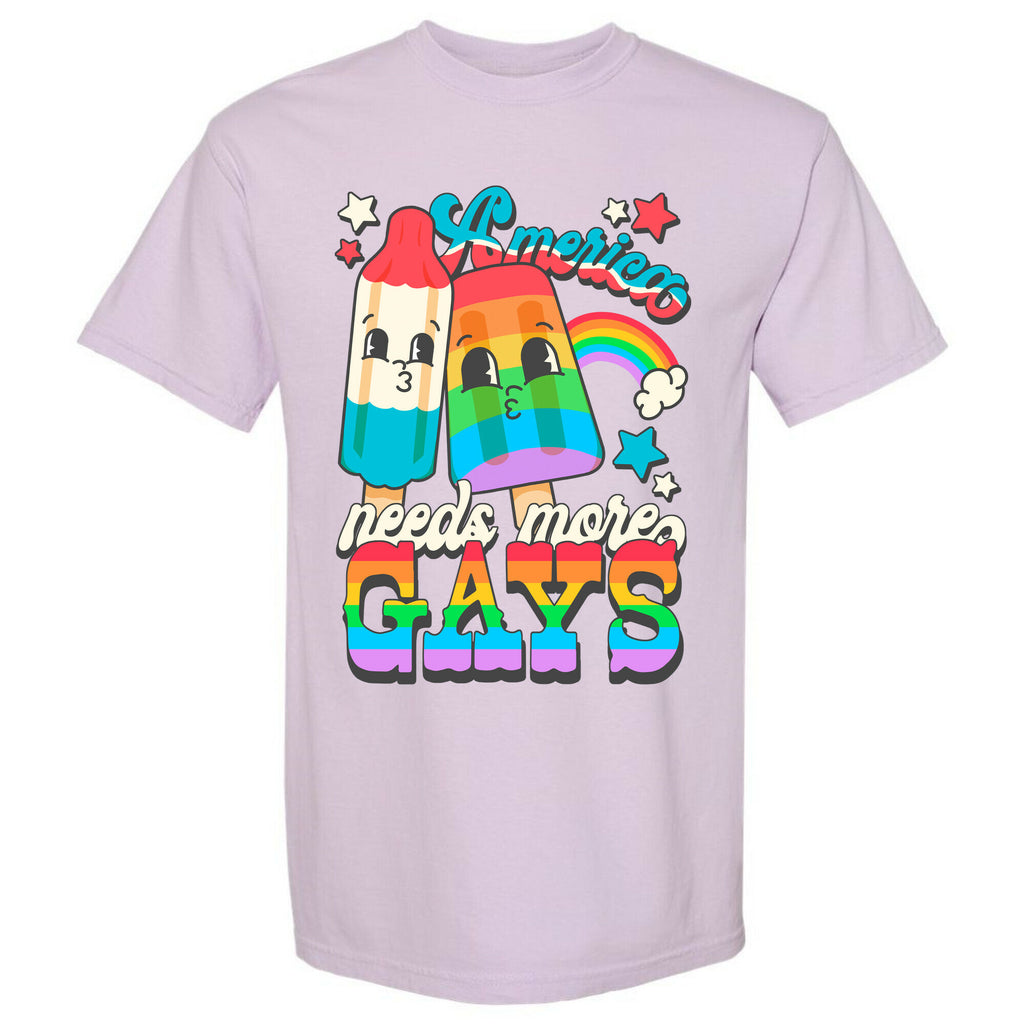 America Needs More Gays Comfort Colors Heavyweight Tee
