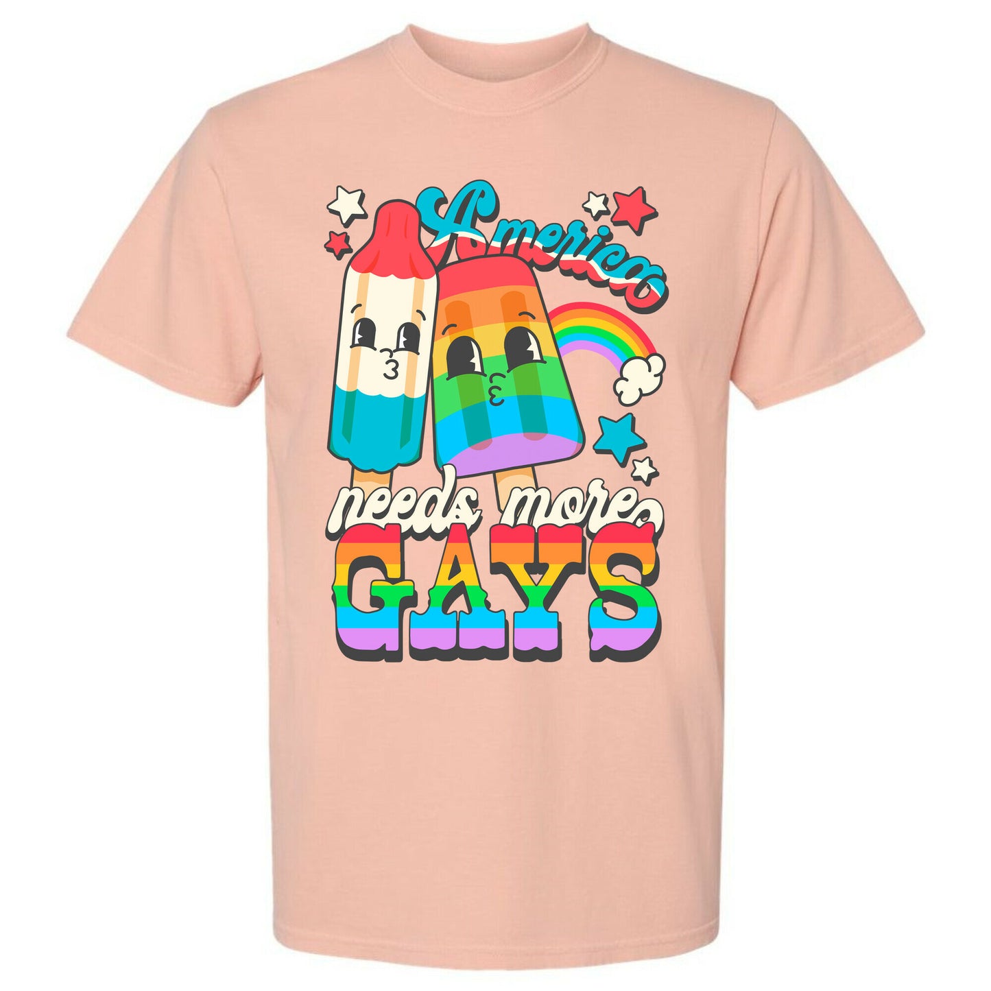 America Needs More Gays Comfort Colors Heavyweight Tee